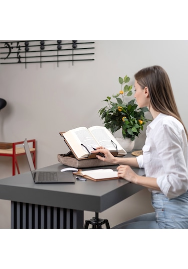 Vigo Wood Minderli Kitap Okuma Standı