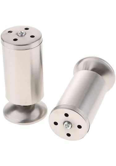 Suntek 2 Adet Paslanmaz Çelik Kanepe Ayakları Mobilya 12cm 12cm