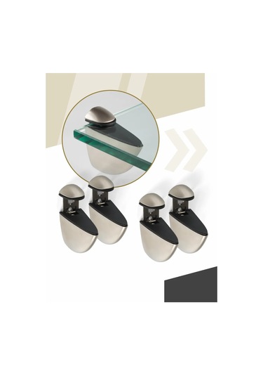 Centr Mebel'noj Furnitury Raf Tutucu Maksimum 4 Adet, Satin Kaplamalı Nikel 338312843 Satine Nikel