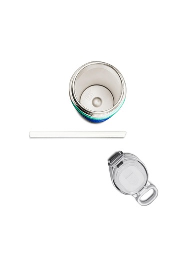 Coral High Kids Yeşil Saks Renk Geçişli Pipetli Ve Direkt İçim Çelik Termos 500 Ml 31839 Yeşil - Mavi