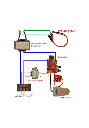 Kangvka Ny-d01 Dijital Gösterimli Pano: 100a Akım Ve Zaman Ayarlı, Dıy Kaynak Makinesi Kontrol Cihazı Monoçip Tabanlı