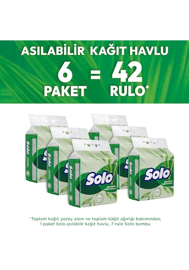 Solo Asılabilir Kağıt Havlu 1=7  6'lı