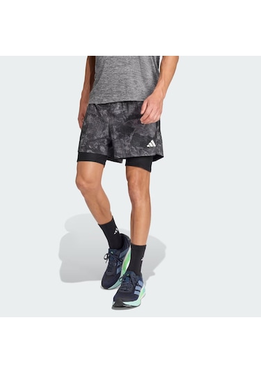 Adidas Own The Run Spray Dye 2-ın-1 Erkek Şort C-adıjn9680e50a00 Gri