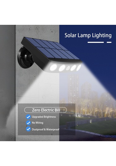 Yifomall Solar Enerjili Dış Mekan Duvar Lambası, 3 Aydınlatma Modu, 6m Sensör, Ip65 Su Geçirmez, 2 Adet, Beyaz Kasa, Sıcak Işık