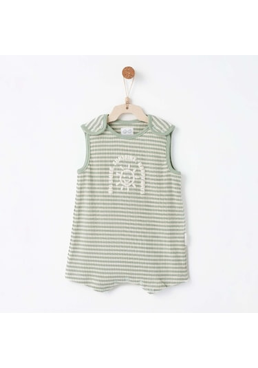 Andywawa Bebek Tulum Romper Bamboo Strıped Anw-ac26670 Yeşil