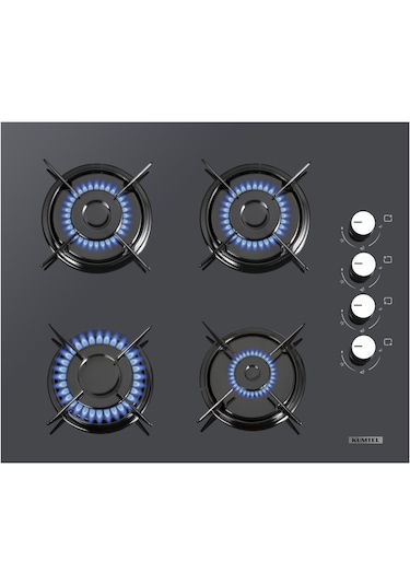 Kumtel B66-S2 MT - KO-40TAHDF - DA6-830 Dizayn Antrasit Cam Ankastre Set