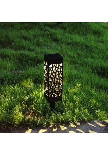 Dekoratif Solar Güneş Enerjili Bahçe Aydınlatması Yürüyüş Yolu Seti 6 Adet Çok Renkli