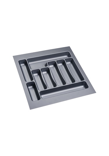 Çekmece İçi Kaşıklık 47 x 49 Cm Mutfak Çekmece Düzenleyici Gri