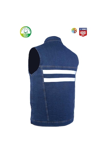 Kot İş Yeleği Myform 2958 Sona Denim 12 Ons Renk Mavi