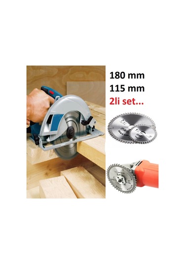 180 MM ve 115 MM Ahşap Sunta Kesme Diski Elmaslı Turbo Kesici