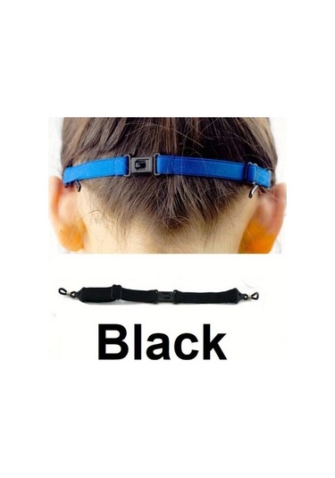 Tongdashop 1 Adet Erkek Gözlük Güvenli Esnek Kayış, Siyah Spor Ve Outdoor Aktiviteler İçin