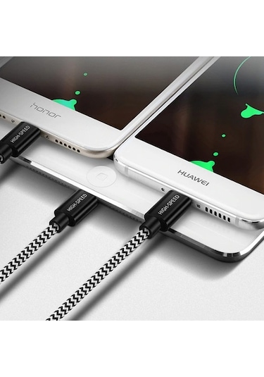 Dux Ducis 3In1 Lightning + Type C + Mikro Kopmaz Usb Kablo Gri-Siyah