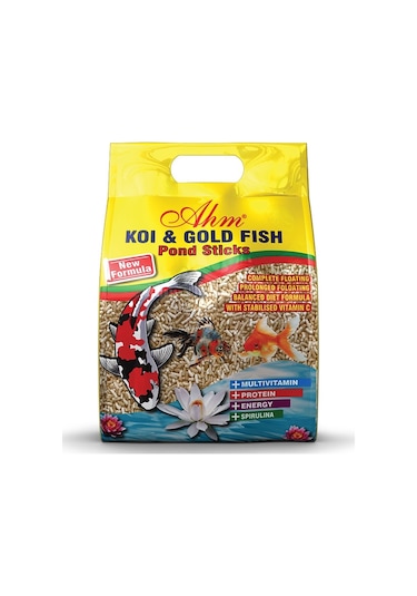 Ahm Pond Natural Sticks Koi Ve Japon Balığı Yemi 1Kg