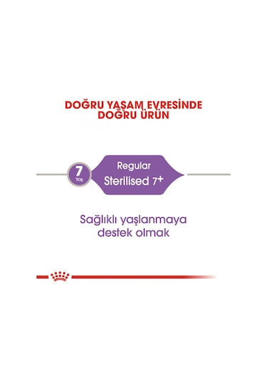 Royal Canin Sterilised 7+ Kısırlaştırılmış Yaşlı Kedi Maması 1500 G