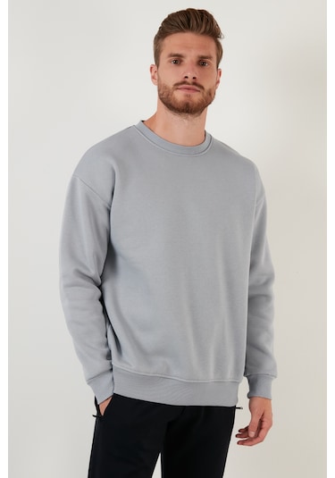 Buratti Erkek Sweat 5905255 Açık Gri Açık Gri