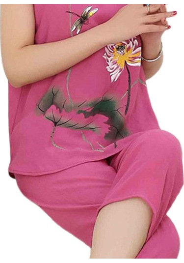 Kraliyet Mavisi Eladies 1 Takım Tişört Pantolon Kısa Kollu Gevşek İki Parçalı Çiçek Hayvan Baskı Orta Yaşlı İçin Pijama Seti Saks Mavisi Kraliyet Mavisi Eladies 1 Takım Tişört Pantolon Kısa Kollu Gevşek İki Parçalı Çiçek Hayvan Baskı Orta Yaşlı İçin Pijama Seti Saks Mavisi