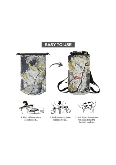 Novahub Su Geçirmez 20l Sırt Çantası - Kamp, Deniz Ve Doğa Sporları İçin Yeşil Renk Taş - Yeşil