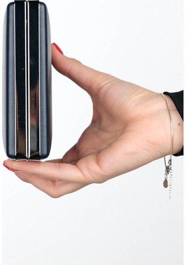 Luvishoes Ivan Siyah Cilt Kadın Abiye Çanta Siyah