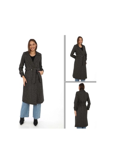 Kadın Balık Sırtı Kaşe Kaban Uzun Boy Kruvaze Yaka Kuşaklı Astarlı Kışlık Tesettür Kaban, Yünlü Do Kahverengi Kadın Balık Sırtı Kaşe Kaban Uzun Boy Kruvaze Yaka Kuşaklı Astarlı Kışlık Tesettür Kaban, Yünlü Do Kahverengi