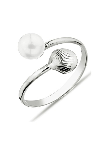 Argentum Concept - Mayorka Incili Gümüş Istiridye Yüzük - Y015101
