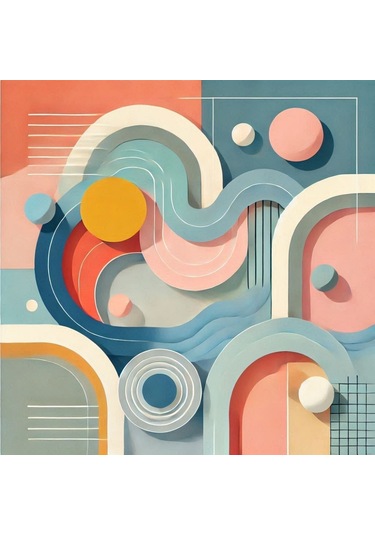 İskandinav Soyut Tablo Set Çerçevesiz 50x50cm Pvc Tablo 4'lü Set 012 Her Bir Tablo 50x50cm Büyüklüğündedir.