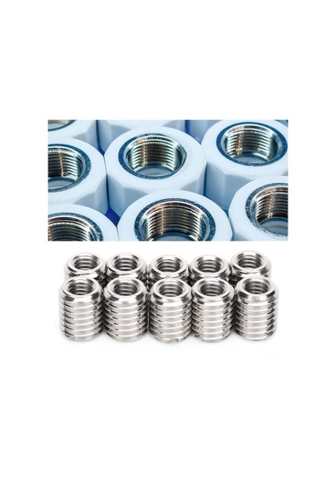 Qingmipy 10 Adet M6x1.0 Dişi/m10x1.5 Erkek Konik Somun, Paslanmaz Çelik İç Gömme Somun, Tork Tamiri Ve Vida Tutucu Aracı