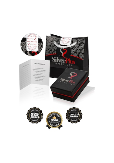 ​Gümüş Özel Kesim Kaplan Gözü Taşlı İşlemeli Erkek Yüzük -5614