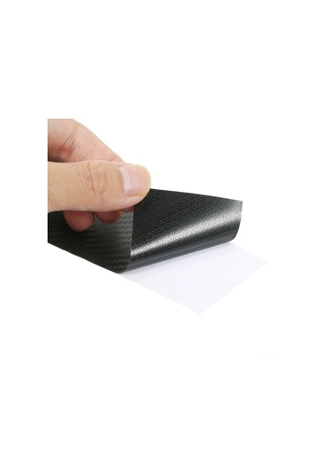 Konesam Pvc Araba Gövde Korumalı Sticker - Mat Siyah, Parlak Siyah, 3d Karbon Fiber Seçenekli - Kabarcıksız Uygulama, Hava Oluklu Dekoratif Strip