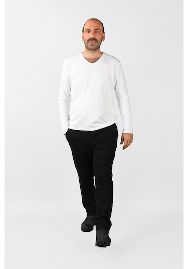 Erkek Büyük Beden Fleto Cep Kot Pantolon 3Ja/6650 001