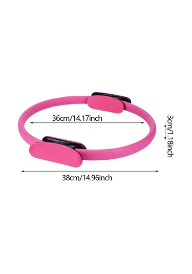 Suntek Pilates Hoop Circle Elastiklik Gül-kırmızısı Gül Kırmızısı