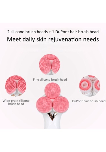 Sones Cnaier Ae-878 Usb Şarjlı Silikon Yüz Cilt Bakımı Elektrikli Yüz Temizleyici Mavi