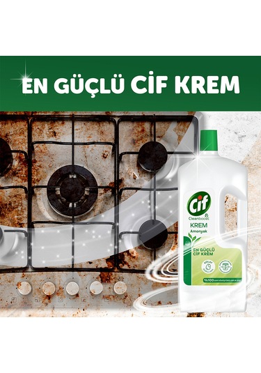 Cif Krem Amonyaklı Yüzey Temizleyici 3 x 1500 ML