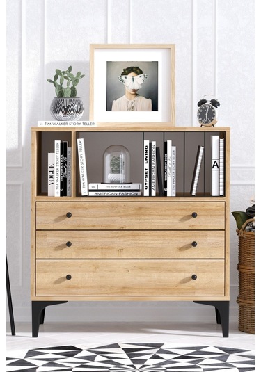 Decormet Nevada Şifonyer Safir Meşe Diğer