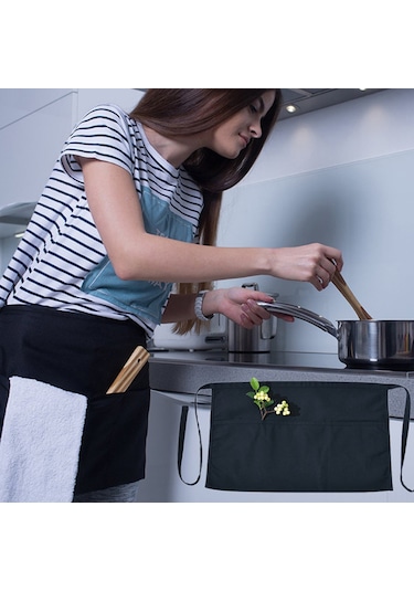 Yaozixa "su Geçirmez 2 Cepli Mutfak Önlüğü - Kadın/erkek İçin Konforlu Ve Pratik" Kahve