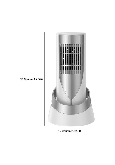 Jialan Jl Masaüstü Sıcak Havalı Isıtıcı İki Dişli Isınma Fan 1200W