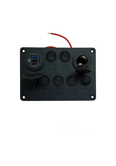 Shuıvan Switch Panel 7'li Usb Qc 3.0 Pd 12v Kombine Sigorta Paneli-1740