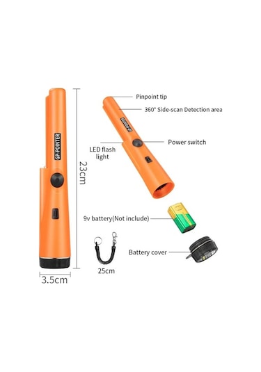 Besthome1 Altın Dedektörü: 360 Tarama, Su Geçirmez, Titreşimli Uyarı, Yüksek Hassasiyetli Metal Bulucu