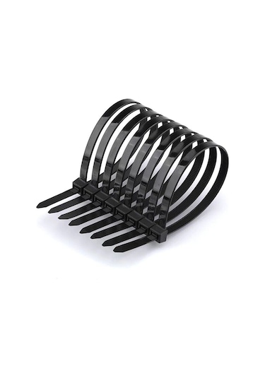 Kablo Bağı Plastik Cırt Kelepçe Siyah 3.6x300 mm 30 cm 100 Adet