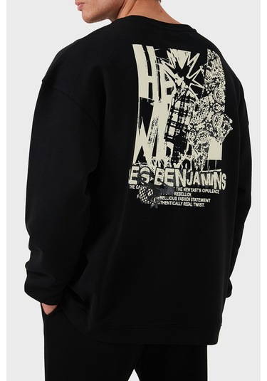 Les Benjamins Erkek Sweat Lb24fweapmusw-001 Siyah Siyah