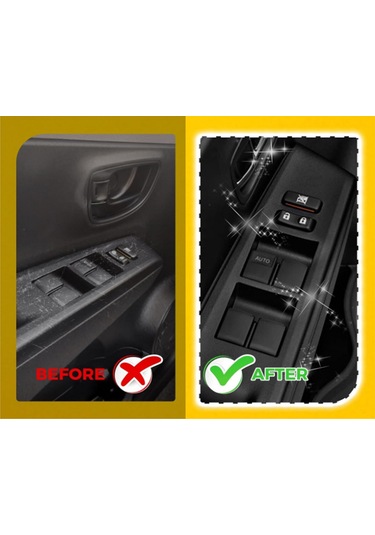 Crackedice Toyota Yaris İçin Araba Ön Cam Anahtarı Kontrol Paneli Kapağı