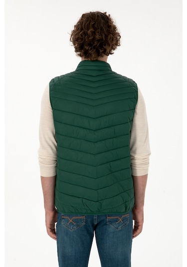 U.s. Polo Assn. Erkek Koyu Yeşil Yelek Dokuma 50312012-vr079 Koyu Yesıl