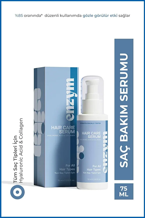 Enzym Cosmetics Saç Bakım Kompleksi Hyaluronik Asit Ve Kolajen Saç Serum 75 Ml