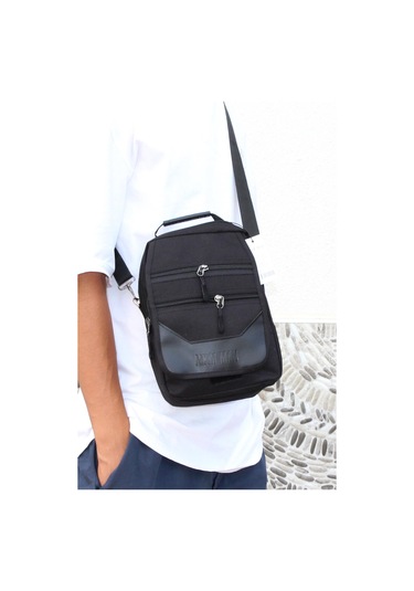 Mergenshoes Svn Sv73 Siyah Polyester Kumaş Erkek El Omuz Çantası Siyah