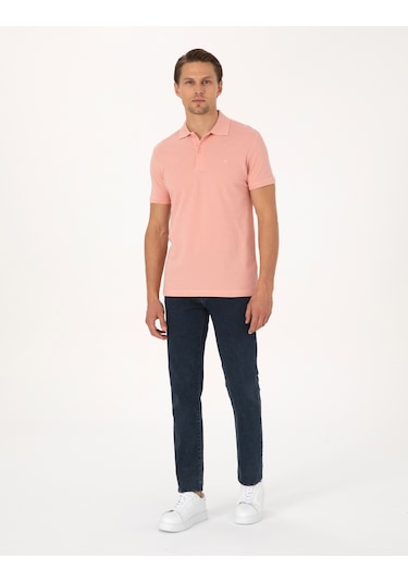Pierre Cardin Erkek Gül Kurusu Tişört Basic 50325323-vr026 Gülkurusu