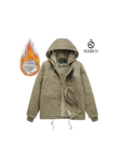 Palto, Pamuk Dolgulu Ceket, Kuzu Polar Ceket Haki