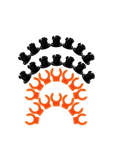 Yuvarlak Boru Kelepçesi 3d Yazıcı Aksesuarları Klips Şekli Boru Sabitleme Okul Kullanımı Plastik 30 Adet