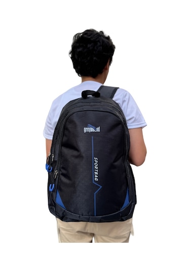 Relaxion Su Geçirmez Kumaş Geniş İç Hacimli Okul Seyahat Sırt Çantası 800 MAvi