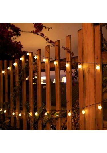 Technosmart 50 Ledli 8 Modlu Solar Kristal Top Bahçe Aydınlatma