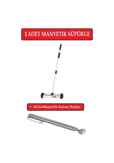 Manyetik Süpürge, Mıknatıslı Metal Çivi Vida & Iğne Toplama Araba