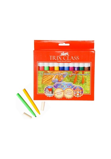 Jumbo Keçeli Kalem 12 Renk Trix 12 li Jumbo Keçeli Kalem 1 Adet